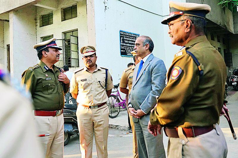 Commissioner of Police took security review of Nayamandir primises | पोलीस आयुक्तांनी घेतला न्यायमंदिर परिसराचा सुरक्षा आढावा