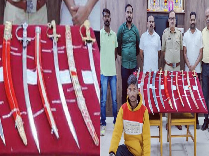 Youth arrested for selling deadly weapons in kolhapur | प्राणघातक शस्त्रे विक्रीसाठी घेऊन आलेल्या तरुणास अटक, ५० हजाराचा मुद्देमाल जप्त