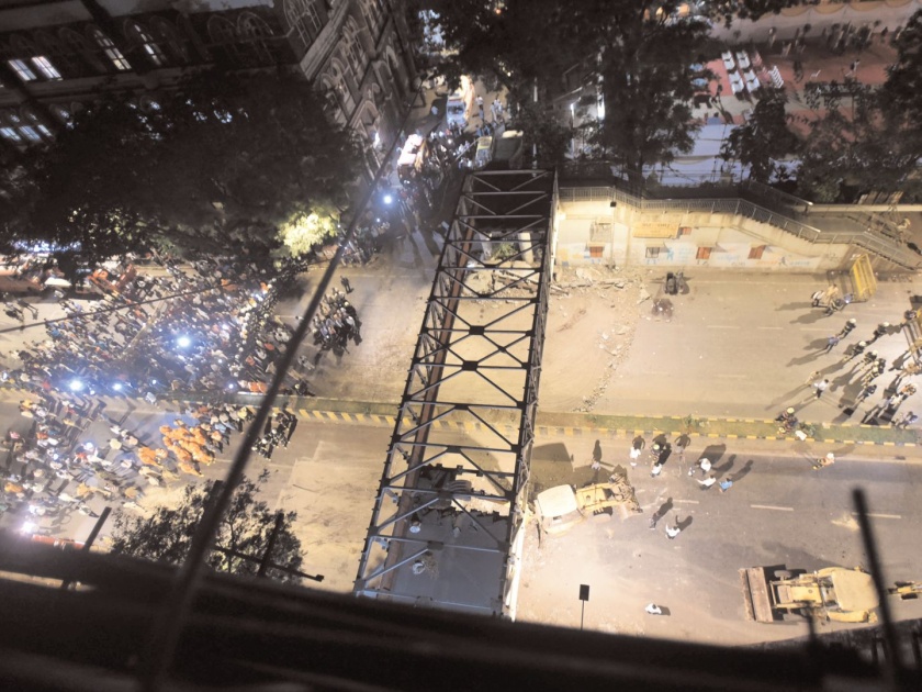 Mumbai CST Bridge Collapse: Suddenly there was a noise flowing through the bridge and ... | Mumbai CST Bridge Collapse: अचानक पूल हलण्याचा आवाज होऊ लागला आणि...