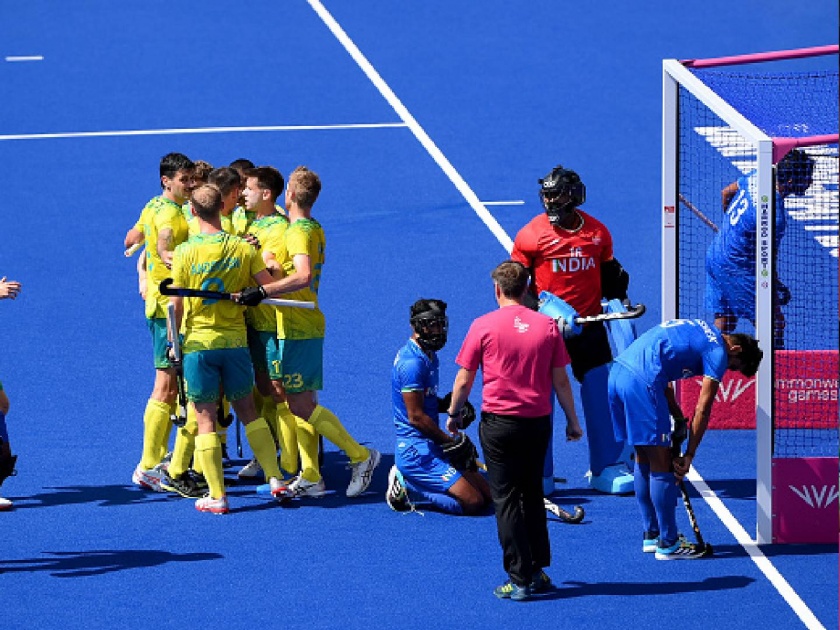 Commonwealth Games 2022 Hockey Final :  India take silver after losing 0-7 to Australia in hockey men's gold medal match | Commonwealth Games 2022 : भारतीय पुरुष हॉकी संघाची शरणागती; ऑस्ट्रेलियाने सलग सातव्यांदा जिंकले हॉकीचे सुवर्ण!