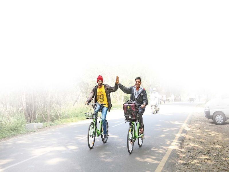 India's message on pollution-free bicycles | सायकलवरून दिला प्रदूषणमुक्त भारताचा संदेश
