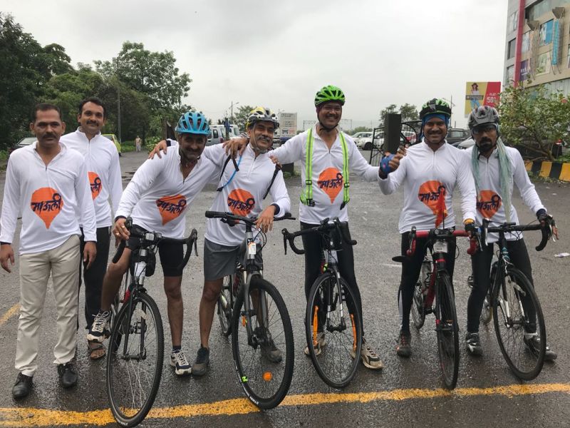 Navi Mumbai to Pandharpur Cycle wari; Message of environmental conservation | नवी मुंबई ते पंढरपूर अनोखी सायकल वारी; पर्यावरण संवर्धनाचा संदेश
