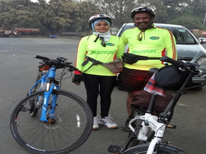 'RAM': Nashik's cyclist Aaher to be couple to cycling environment | ‘रॅम’ : सायकल चळवळीतून पर्यावरण संवर्धनाच्या जागरसाठी नाशिकचे सायकलिस्ट आहेर दाम्पत्य करणार महाराष्ट्र भ्रमण