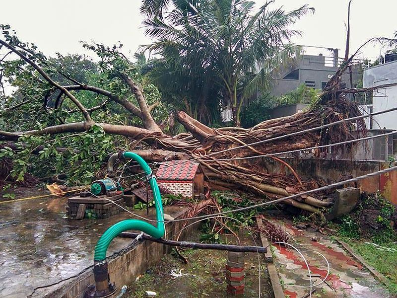 Phethai Cyclone Over 11,000 Evacuated In Odisha As Cyclone Phethai Hits Andhra | Phethai Cyclone : आंध्र प्रदेशमध्ये 'फेथाई' चक्रीवादळाने हाहाकार, 11,000 जणांचे स्थलांतर