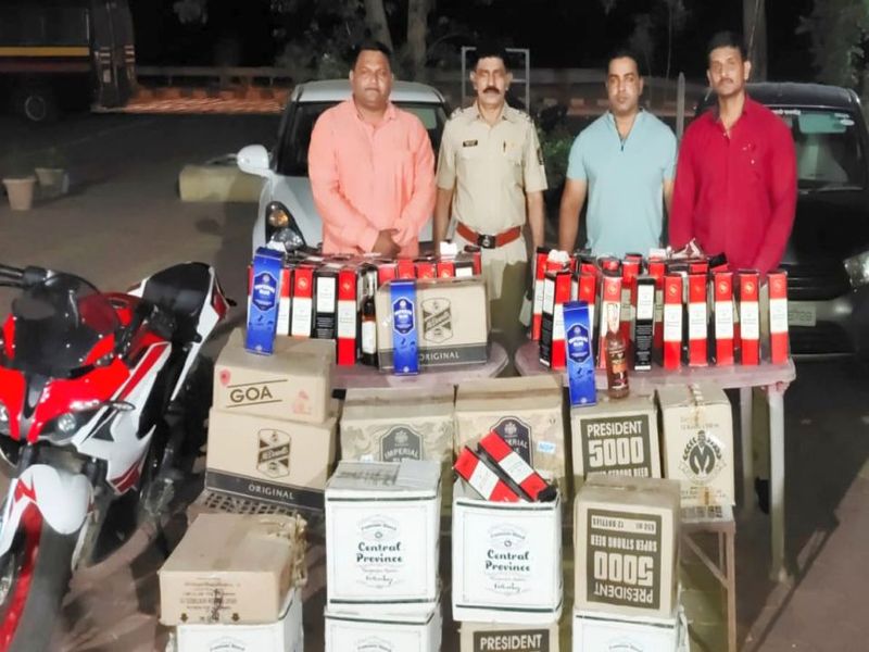 Alcohol smuggling stopped by LCB | दारुची तस्करी एलसीबीने रोखली