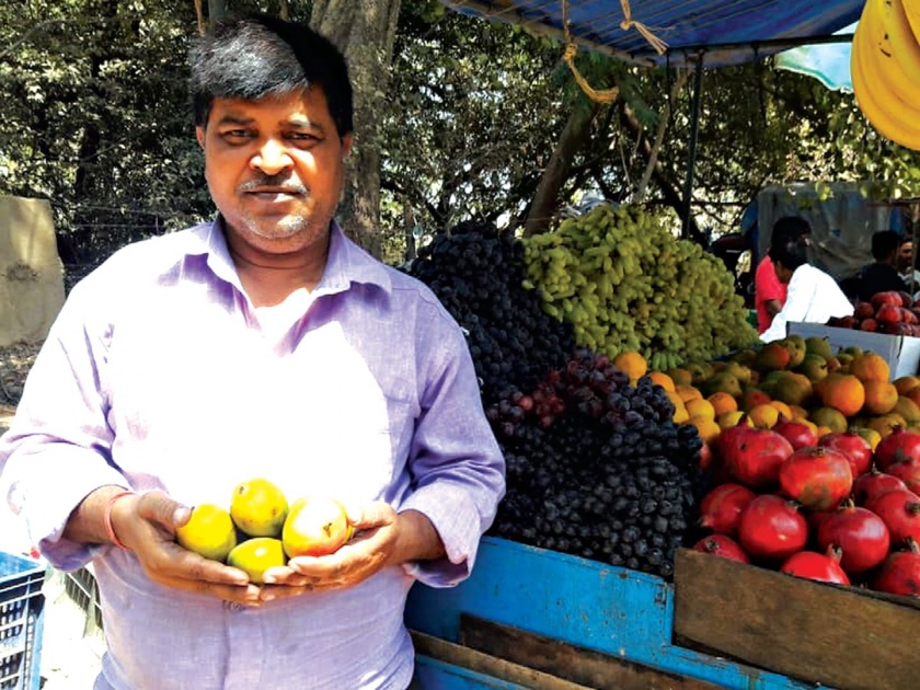 Chennai's mango in Dahanu market, Rs 160 per kg | डहाणूच्या बाजारात चेन्नईचा आंबा, प्रतिकिलो १६० रुपये