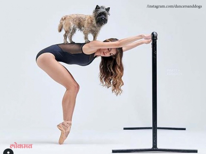 These dancers and dogs photos will make you feel dance | डान्सर्सचं कुत्र्यांसोबतचं अनोखं फोटोशूट; पाहून तुम्हीही म्हणाल वाह!