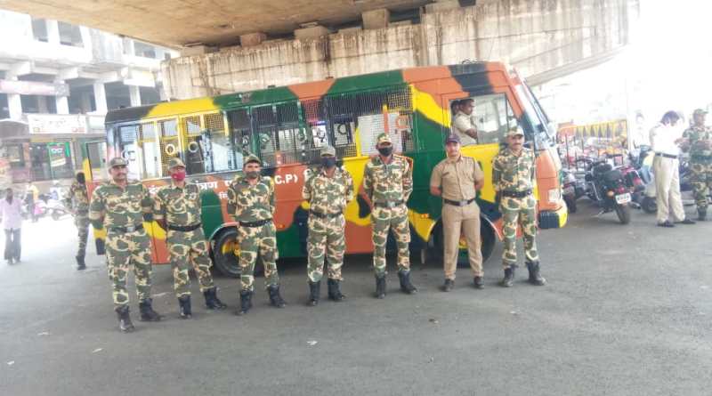 Two units of riot control squad deployed in Kankavali | कणकवलीत दंगल नियंत्रण पथकाच्या दोन तुकड्या तैनात