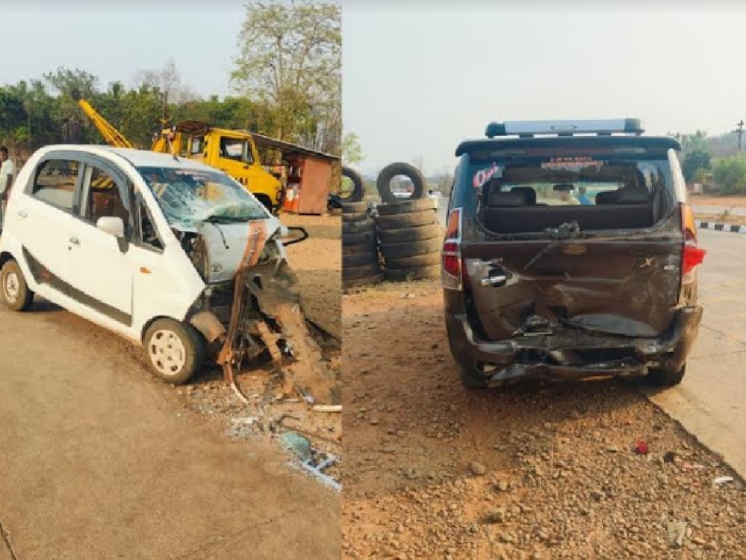 On the way back from the wedding, the groom's car met with an accident in Dapoli, nine passengers injured | Ratnagiri: लग्न उरकून परताना दापोलीतील वऱ्हाडाच्या गाडीला अपघात, नऊ प्रवासी जखमी