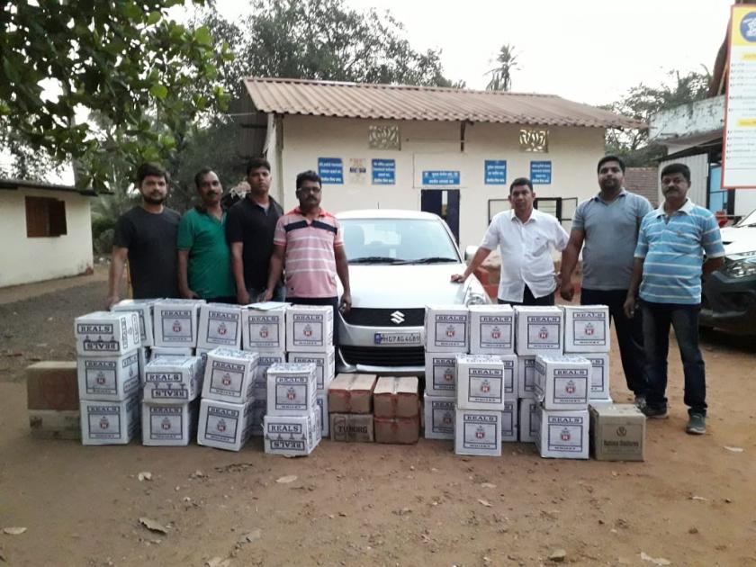 LCB action on Goa-made liquor - driver arrested | गोवा बनावटीच्या दारूवर एलसीबीची कारवाई  -- चालकाला अटक