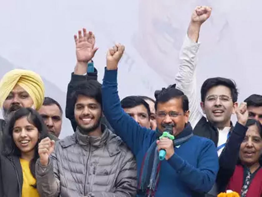 Delhi Election Results: Kejriwal's son and daughter had the Confidence for victory | Delhi Election Results: केजरीवालपुत्राचा भाजपाला चिमटा; मुलीला तर कॉन्फिडन्सच होता!