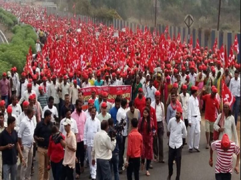 farmer protest march against modi government in delhi | मोदी सरकारविरोधात शेतकरी-मजूर रस्त्यावर; विविध मागण्यांसाठी दिल्लीत आंदोलन