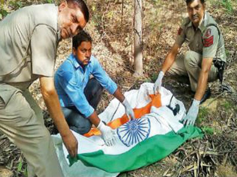 delhi cops give tricolour burial to peacock, say it's protocol | मोराला तिरंग्याचा मान; पोलिसांनी शहीद जवानासारखे केले अंत्यसंस्कार