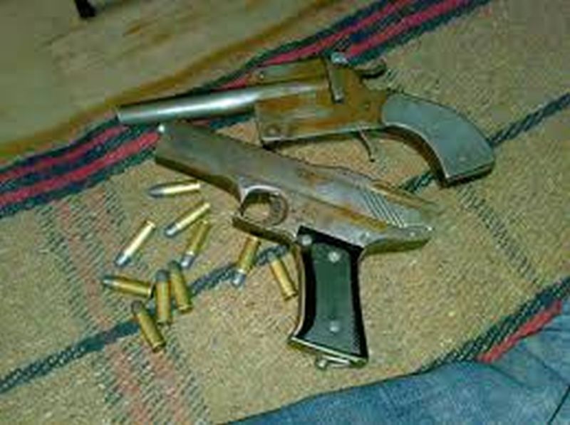 Two arrested with two pistols at malkapur | दोन गावठी पिस्तुलसह दोघांना अटक