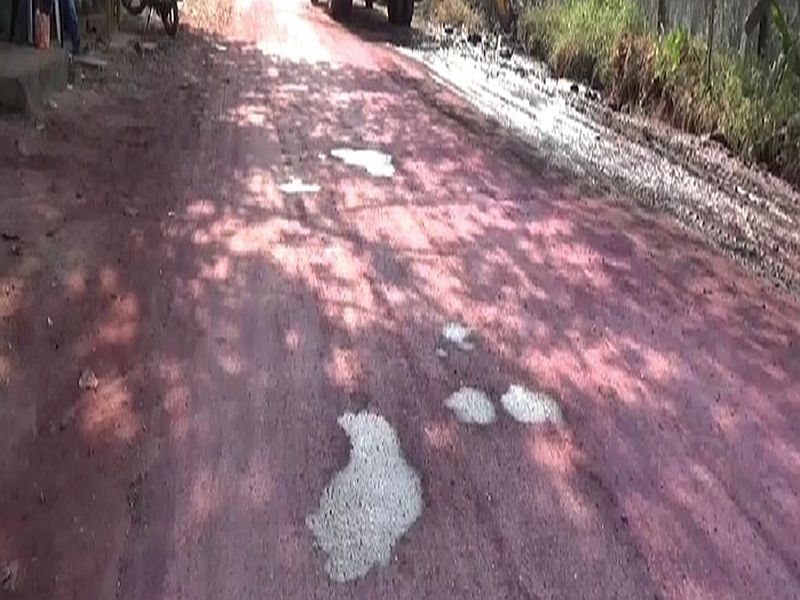 The pink road in Dombivli caused the officers to face a white light | डोंबिवलीतील गुलाबी रस्त्यामुळे अधिकाऱ्यांचे चेहरे पडले पांढरेफटक