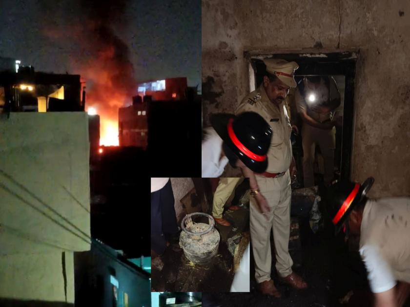 Fire in Kiradpura Schhatrapati sambhajinagar; Three consecutive explosions due to cylinders, electric wires, child killed, 8 burnt | किराडपुऱ्यात आग, सिलिंडर, विजेच्या तारांमुळे सलग तीन स्फोट; चिमुकलीचा मृत्यू, ८ जण भाजले