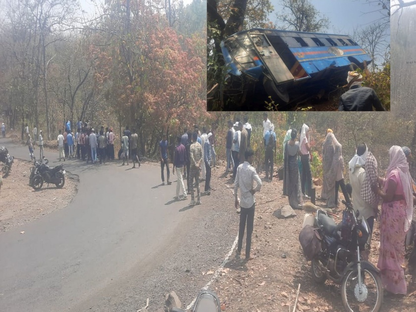 Corporation bus falls into valley in near the Melghat Semadoh 2 women killed, 25 injured | मेळघाटात सेमाडोह नजीक महामंडळाची बस दरीत कोसळली, दोन महिलांचा मृत्यू, २५ जखमी