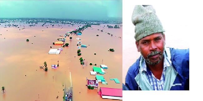A hero who rescues flood victims from the waves of the floods | महापुराच्या लाटांशी झुंज देत पूरग्रस्तांना वाचवणारा नायक--धुळाप्पा आंबी