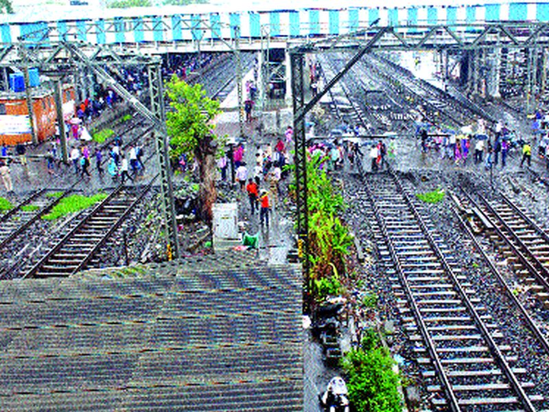 Diva rail gate dangerous !, 'Now awake' movement through the organization of 'Awad Hao Diivekar' | दिवा रेल्वे फाटक धोकादायक!,‘आता तरी जागा हो दिवेकर’ संघटनेमार्फत आंदोलन