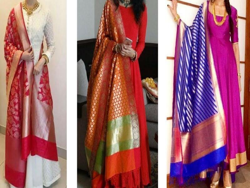 'Banarasi Dupatta' hit in this Diwali fashion trend | यंदाच्या दिवाळीत 'बनारसी दुपट्टा' हिट !