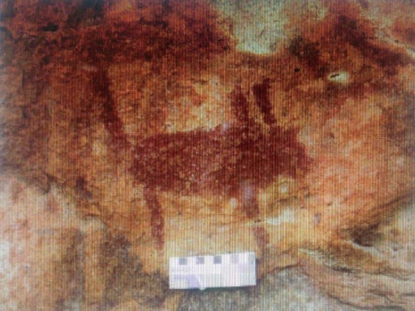 Cave paintings and rock paintings of Vidarbha refer to humans from Pre-Peolithic to Historic times | हजारो वर्षांपूर्वी काेणत्या चित्रकाराने अंधाऱ्या गुहांमध्ये रेखाटली ही चित्रे?