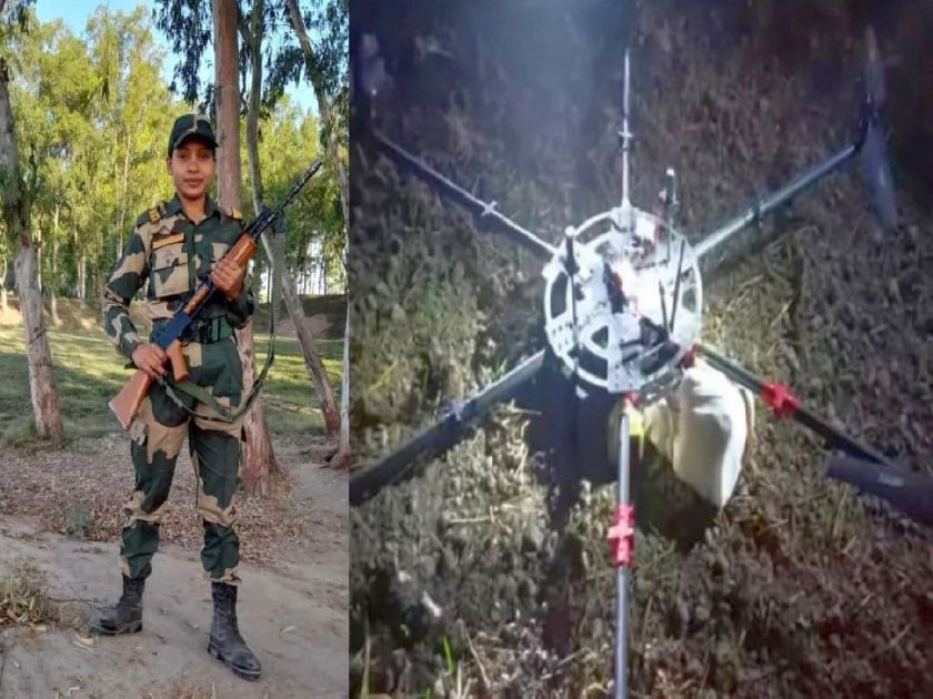 Amazing feat of Indian girl on Indo-Pak border; First woman BSF soldier to shot down a drone from Pakistan | गोंदियाच्या कन्येचा पाक सीमेवर अद्भुत पराक्रम; ड्रोनला केले 'नाॅक आउट'