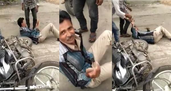 Drunk police video goes viral in Nagpur | नागपुरात मद्यधुंद पोलिसाचा व्हिडीओ व्हायरल