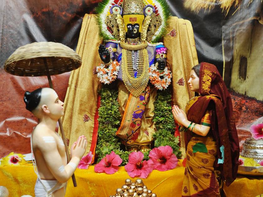 Ambati Kanakadhar Lakshmi, Ashtami's city visit on Sunday | Navratri -अंबाबाई कनकधारा लक्ष्मी रुपात, रविवारी अष्टमीची नगरप्रदक्षिणा