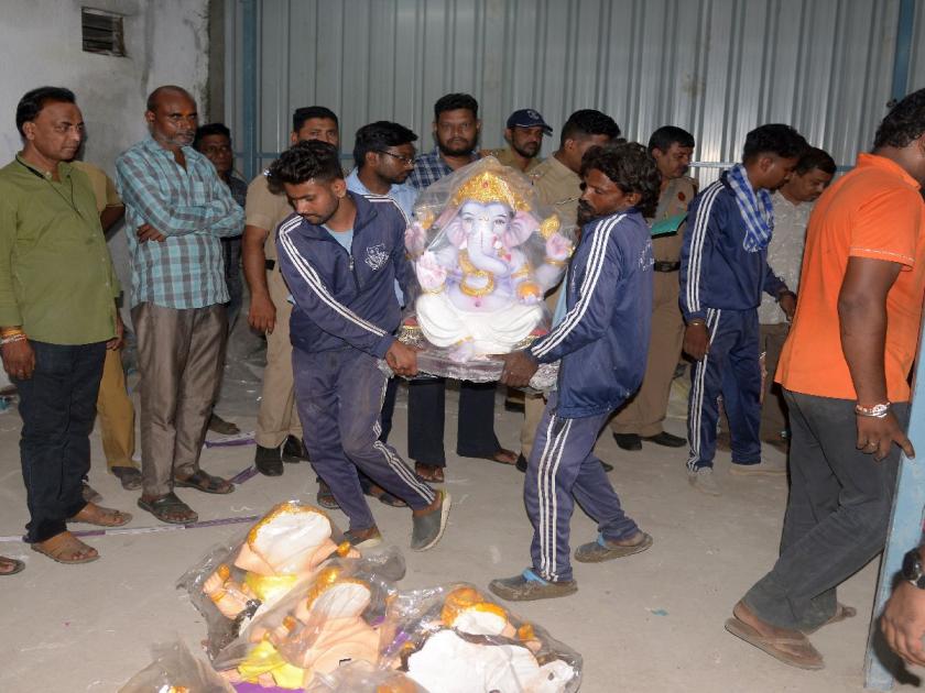 103 idols of POP seized by Nagpur Municipal Corporation team; A fine of one and a half lakhs was levied | छोट्याच विक्रेत्यांवर कारवाई, मोठ्या विक्रेत्यांकडे डोळेझाक, लाखांचा दंड वसूल