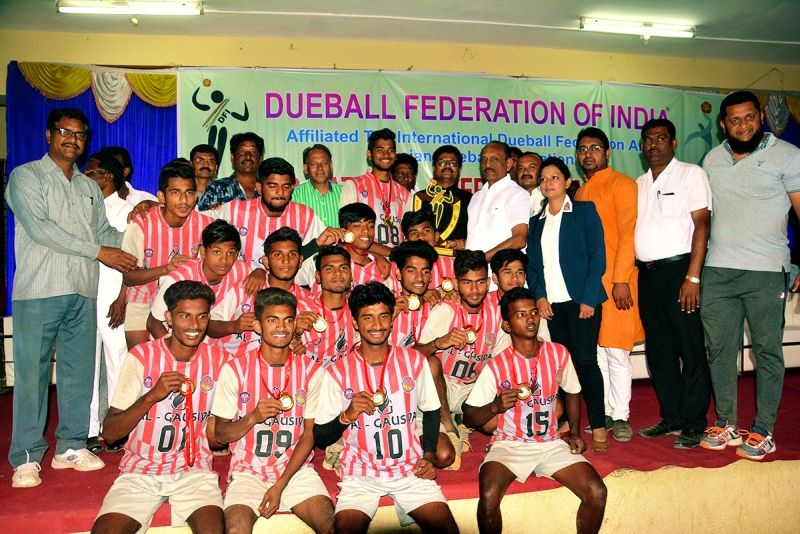 Akola: National Dueball championship Goa champion! | अकोला : राष्ट्रीय ड्यूबॉल स्पर्धेत गोवा संघाने कायम राखले अजिंक्य पद!