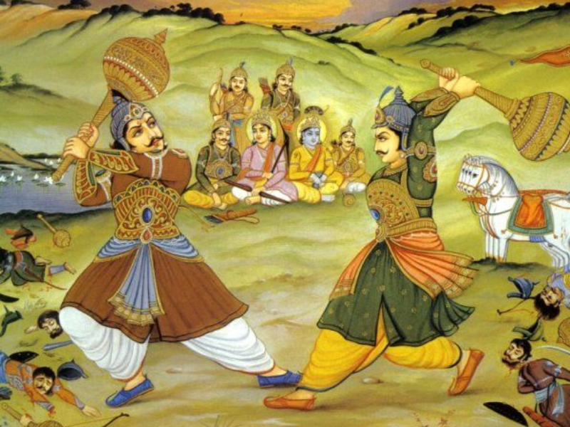 Despite being stronger than Bhima, Lord Krishna solved why Duryodhana was defeated ... | भीमापेक्षा बलवान असूनही दुर्योधनाचा पराभव का झाला, याची भगवान श्रीकृष्णाने केली उकल...