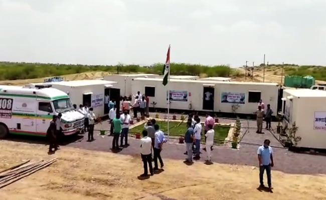 The MLA showed his will and set up a 125-bed covid center in 48 hours in jaipur deserts | आमदाराने इच्छाशक्ती दाखवली, 48 तासांत उभारलं 125 बेडचं कोविड सेंटर 