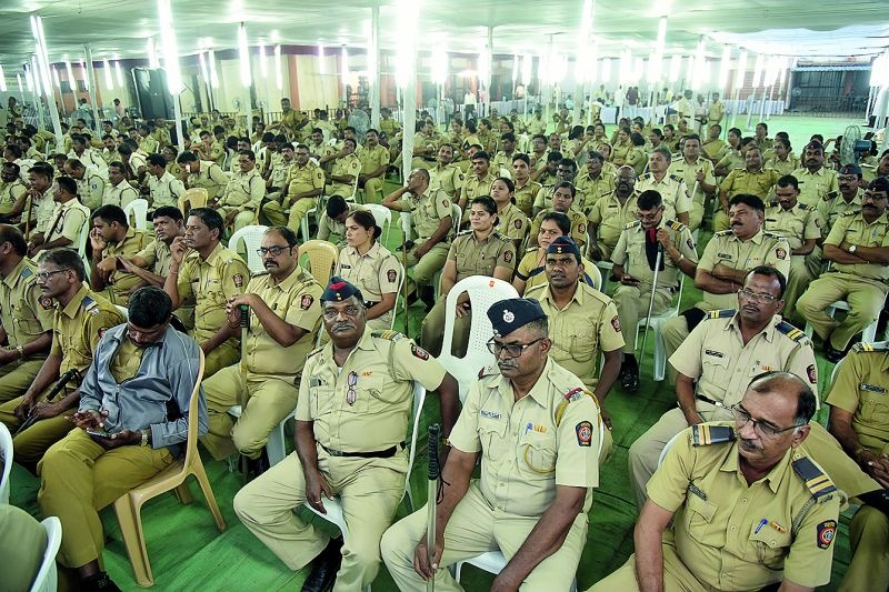 Maharashtra Assembly Election 2019: Nine thousand policemen guard at Nagpur | Maharashtra Assembly Election 2019 : नागपुरात नऊ हजार पोलीसांचे सुरक्षा कवच