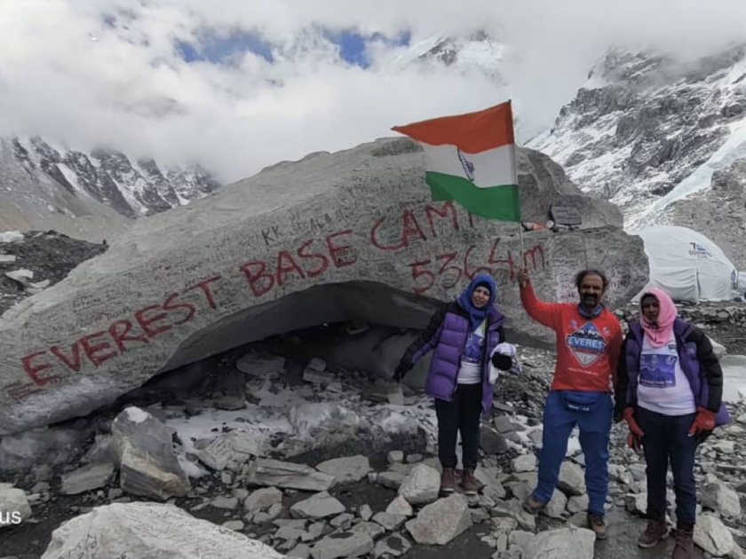 The name of Gavasni, Akolya was raised to the Everest base camp of three of the same family! | एकाच कुटुंबातील तिघांची एव्हरेस्ट बेस कॅम्पला गवसणी, अकोल्याचं नाव उंचावलं!