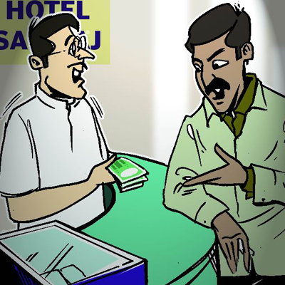  Demand for 15 lakh rupees for hotel owner's ransom | हॉटेल मालकाकडे पंधरा लाखांच्या खंडणीची मागणी