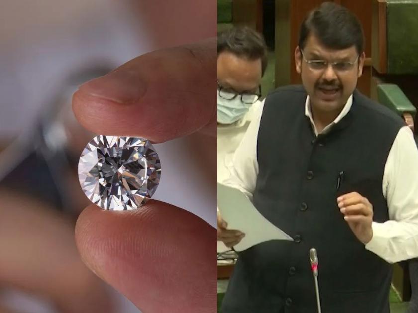 There is no diamond industry from Mumbai to Surat; Fadnavis's reply to the opposition's allegations in the Assembly | मुंबईतून एकही हिरे उद्योग सुरतला नाही; फडणवीस यांचे विधानसभेत विरोधकांच्या आरोपांना उत्तर