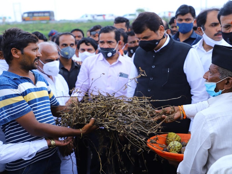 We will fight with the government to help the farmers: Devendra Fadnavis | शेतकर्‍यांना मदत मिळवून देण्यासाठी सरकारसोबत संघर्ष करू : देवेंद्र फडणवीस