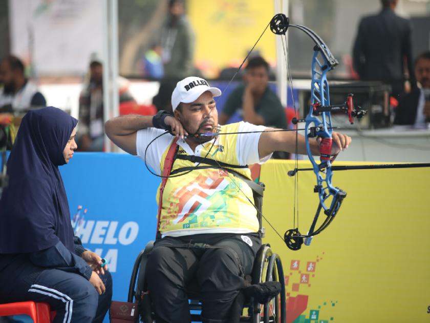 Para Khelo India Sports Tournament Mumbai's Adil Ansari hits gold medal target | पॅरा खेलो इंडिया क्रीडा स्पर्धा! तिरंदाजी : मुंबईच्या आदिल अन्सारीने भेदले सुवर्णपदकाचे लक्ष्य