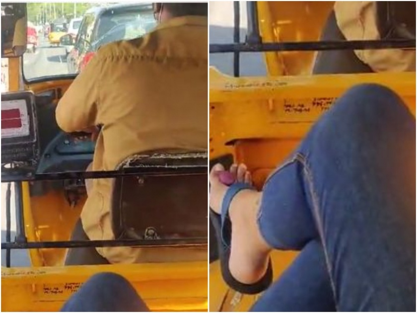  Auto driver made such desi jugaad for the riders inside view will surprise to you | VIDEO : ऑटोचालकाचा 'हा' जुगाड पाहून तुम्हीही व्हाल अवाक; बसताच येतो फोर व्हिलरचा फील 