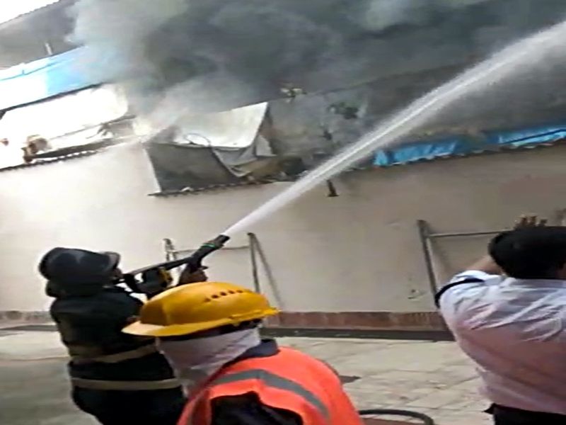 Video: Fire in Shiv Anand Industry Complex in Thane | Video : ठाण्यातील शिव आनंद उद्योग संकुलात आग
