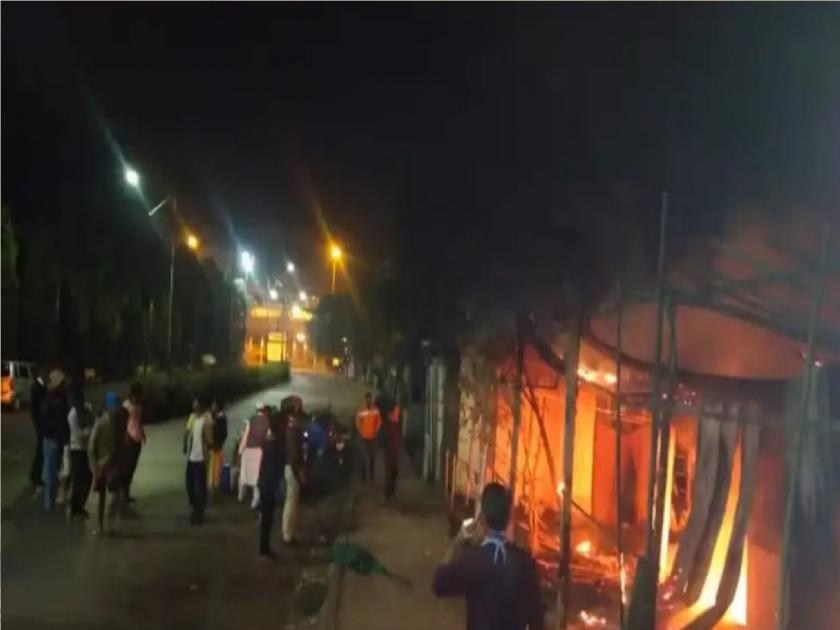 Fire at garage in Kankavali; Loss of millions | कणकवलीत गॅरेजला आग; लाखोंचे नुकसान 