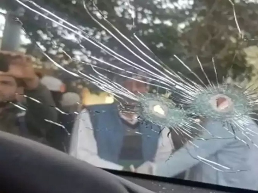 One after another 50 bullets were fired on RLD leader's convoy Bulandshahar | एकामागोमाग एक 50 फैरी झाडल्या; आरएलडी नेत्याच्या ताफ्यावर तुफान गोळीबार