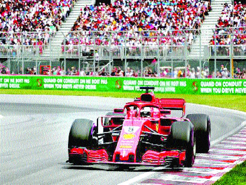 F1 Racing: Vettel hit half-century | एफ वन रेसिंग : वेट्टेलने झळकावले अर्धशतक