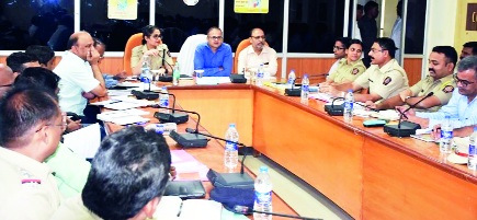 Discussion about Ganeshotsav in the meeting of the District Peace Committee | जिल्हा शांतता समितीच्या बैठकीत गणेशोत्सवाबाबत चर्चा