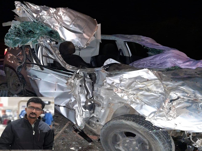 In car and a truck accident a doctor from Gangapur died on the spot | गतिरोधकावर ट्रक आणि कारची धडक; भीषण अपघातात गंगापूर येथील डॉक्टरांचा जागीच मृत्यू