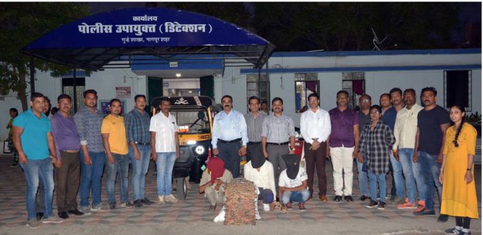 Three arrested with Ganja near Motibagh Railway Quarter in Nagpur | नागपुरातील मोतिबाग रेल्वे क्वॉर्टरजवळ गांजासह तिघांना अटक