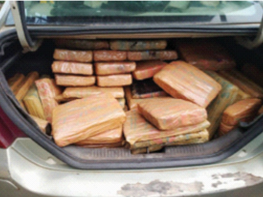 286 kg of cannabis smuggled from Andhra Pradesh seized | आंध्र प्रदेशातून तस्करी करून आणलेला २८६ किलो गांजा जप्त, केंद्रीय अमली पदार्थ नियंत्रण विभागाची मोठी कारवाई
