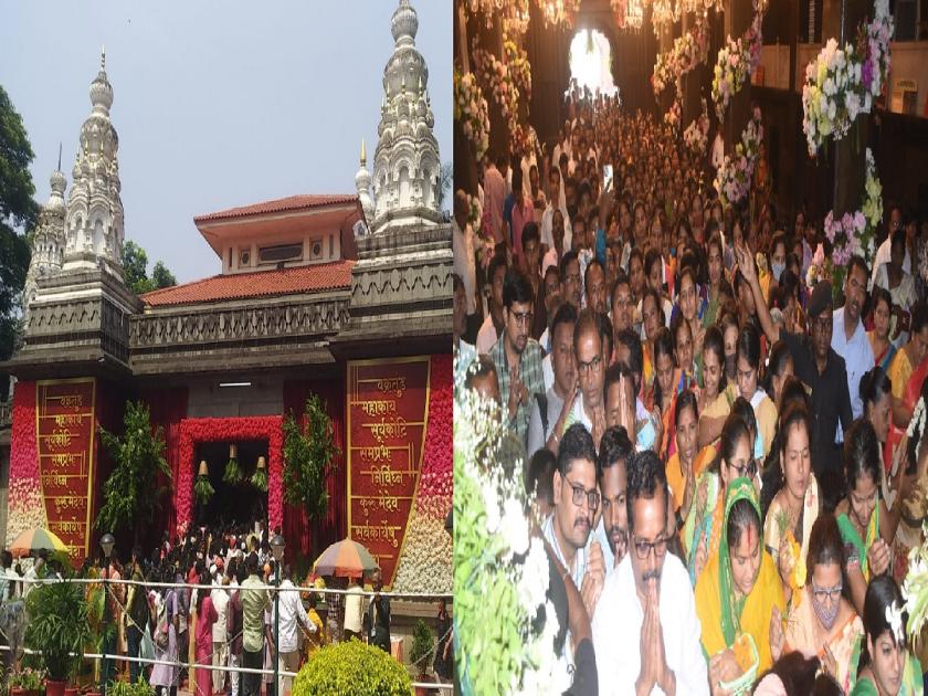 Angarki Sankashti: The first Angarki Ganpati temple in Sangli was crowded | Angarki Sankashti: पहिल्याच अंगारकीला सांगलीतील गणपती मंदिर भाविकांनी फुलले
