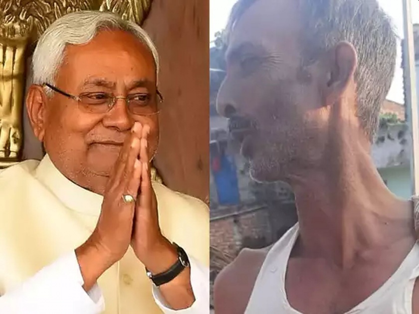 OMG! Nitish Kumar became the Chief Minister, Fan cut his fourth finger | बापरे! नितीशकुमार मुख्यमंत्री होताच हाताचे चौथे बोट तोडले; जाणून घ्या कारण