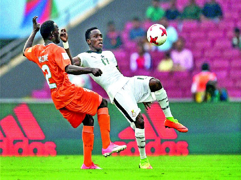 U17 FIFA World Cup - Ghana beat New Zealand by 2-0 in quarter-finals | U17 fifa world cup- घानाने नवख्या नायजेरला २-० असे पराभूत करत उपांत्यपूर्व फेरीत मारली धडक